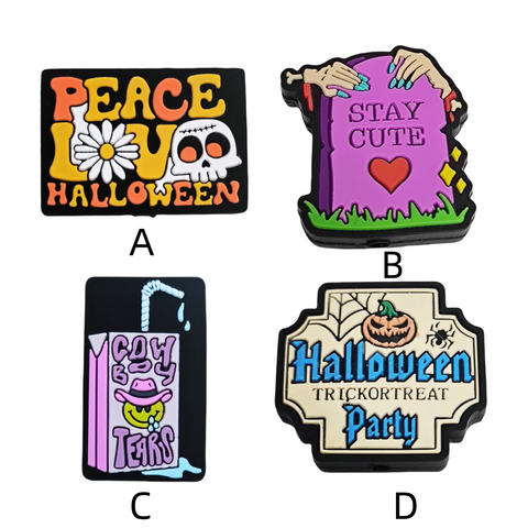 Halloween Silicone Focal Beads