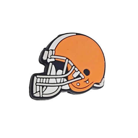 Cleveland Brow Helmet Famous Football Team Silicone Focal Beads For Sports