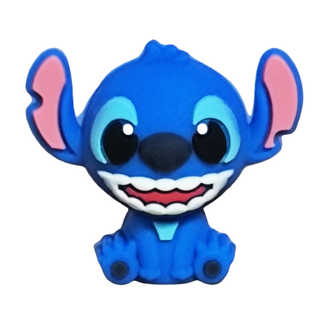 3D Smiling Blue Animals Silicone Focal Beads For Pen Making