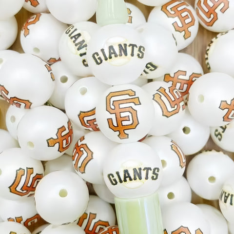 16mm San Francisco Giants Acrylic Beads For Pen Making