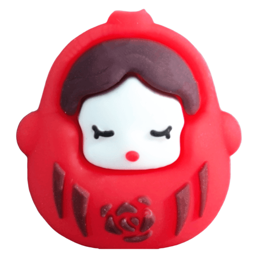 3d cartoon doll silicone focal beads cute character