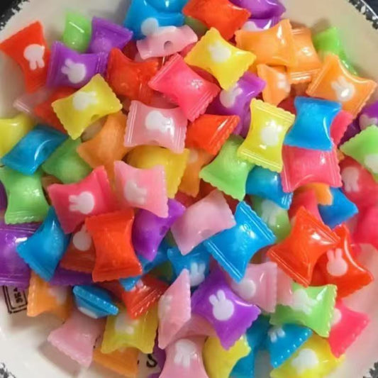 easter rabbit bulk colorful acrylic beads
