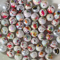 christmas acrylic beads random mix colors for pen making