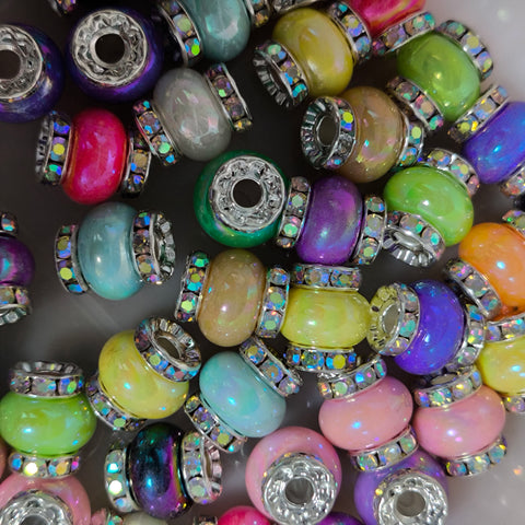 Various Colors Clay Beads spacer 14mm for beadable pen