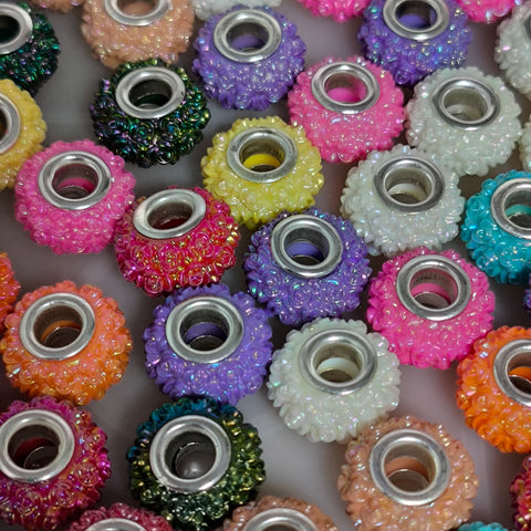 Flower Clay Beads spacer 15mm for beadable pen