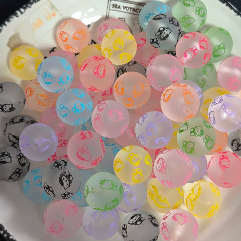 20mm KT Cat Acrylic Beads For Pen Making