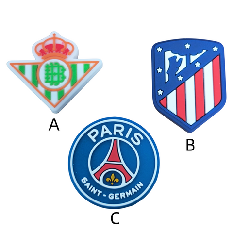 Atletic Madri & Paris Saint & Simple Triangle Royal Silicone Focal Beads For Sports