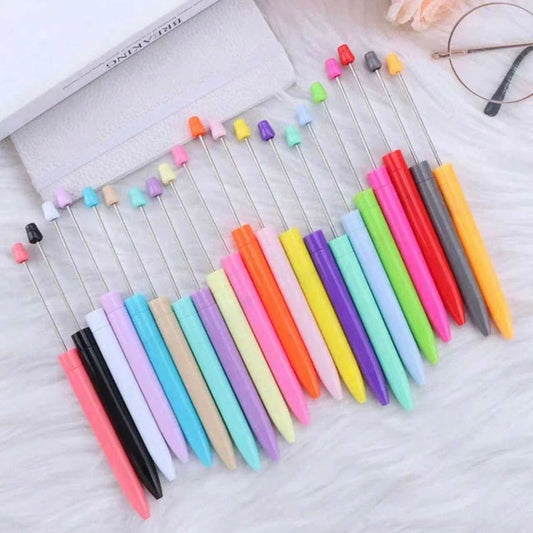 DIY Beadable Ballpoint Pens – Solid Color Bulk Pens for Custom Beaded Pens