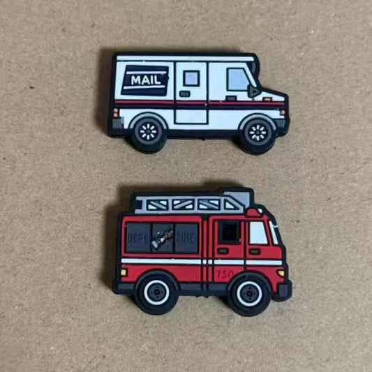 Fire Truck mail truck Silicone Focal Beads for DIY Pens & Craft Jewelry