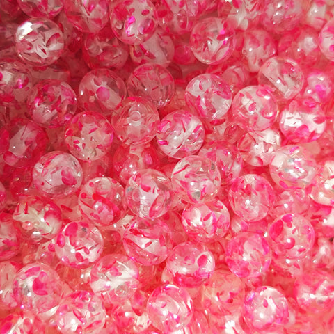 10mm Diy Beads Clear Resin Flower Amber Beads