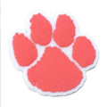 Paw University football themed silicone focal beads for crafts