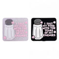 Funny Quote Silicone Focal Beads for Pens, “I Salt My Food With Tears of My Enemies”