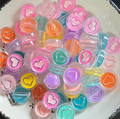 Colorful Heart Acrylic Beads For Pen Making