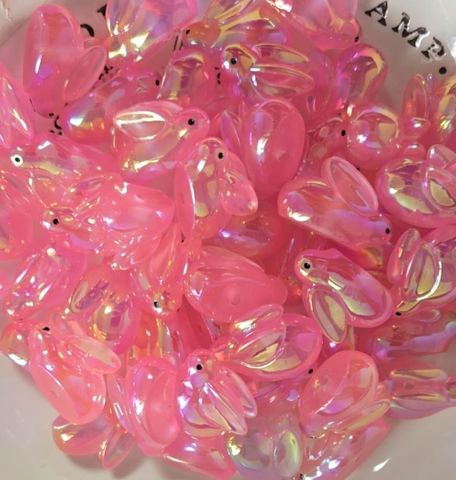 Pink Rabbit Acrylic Beads For Pen Making